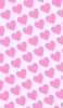 📱可愛い淡いピンク ハートのロゴ iPhone 14 Pro 壁紙・待ち受け