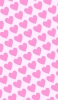 📱可愛い淡いピンク ハートのロゴ iPhone 14 Plus 壁紙・待ち受け