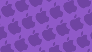 📱パステルカラー 紫 アップルのロゴ パターン Redmi Note 11 壁紙・待ち受け