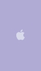 📱淡いパステルカラー 紫のアップルのロゴ iPhone 14 Pro 壁紙・待ち受け