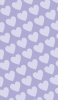 📱淡いパステルカラー 紫のハートのロゴ Xperia 5 IV 壁紙・待ち受け