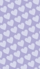 📱淡いパステルカラー 紫のハートのロゴ iPhone 14 Pro 壁紙・待ち受け