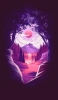 📱綺麗な紫の風景・自然 iPhone 14 壁紙・待ち受け