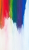 📱虹色のペンキで塗られた壁 iPhone 14 壁紙・待ち受け