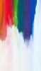 📱虹色のペンキで塗られた壁 iPhone 14 Plus 壁紙・待ち受け
