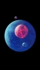 📱赤・青・紫の惑星 iPhone 14 Pro 壁紙・待ち受け