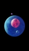 📱赤・青・紫の惑星 iPhone 14 Plus 壁紙・待ち受け