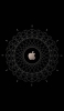 📱黒・金のアップルのロゴ iPhone 14 Pro 壁紙・待ち受け