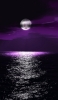 📱満月 紫の空と海 AQUOS wish2 壁紙・待ち受け