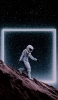 📱月面を下る宇宙飛行士 Xperia 5 IV 壁紙・待ち受け