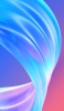 📱綺麗な水色の曲線 ピンク・青の背景 Xperia 5 IV 壁紙・待ち受け