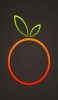 📱緑 オレンジ ミカン ロゴ Xperia 5 IV 壁紙・待ち受け