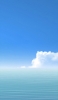 📱綺麗な夏空と白い雲と穏やかな海 Xperia 5 IV 壁紙・待ち受け