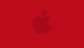 📱ビビッド・レッド アップルのロゴ Redmi Note 11 壁紙・待ち受け