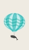 📱鯨と気球のイラスト Google Pixel 6a 壁紙・待ち受け
