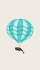 📱鯨と気球のイラスト iPhone 14 Pro 壁紙・待ち受け