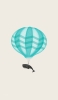📱鯨と気球のイラスト iPhone 14 Plus 壁紙・待ち受け