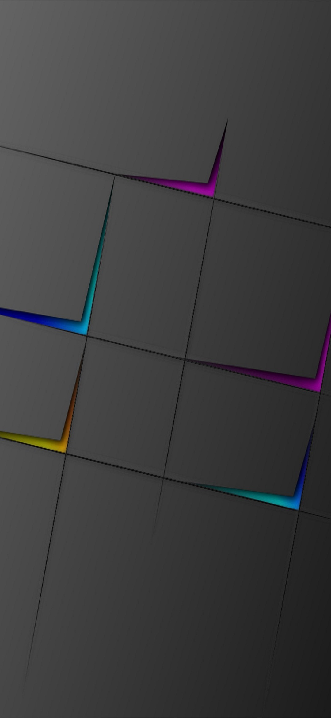 マットな質感 黒 紫 青 黄のグラデーション Google Pixel 5 Android 壁紙 待ち受け スマラン