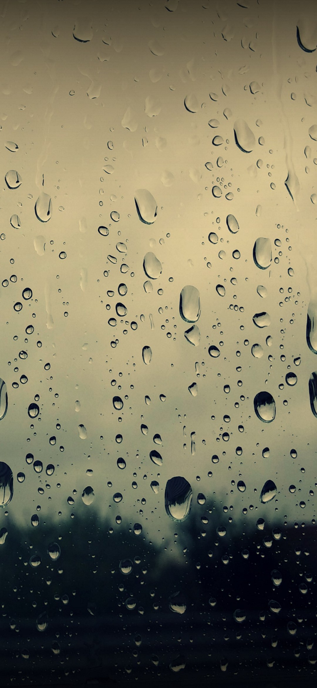 大量の水滴 ガラス 雨の日 Redmi 9t Android スマホ壁紙 待ち受け スマラン
