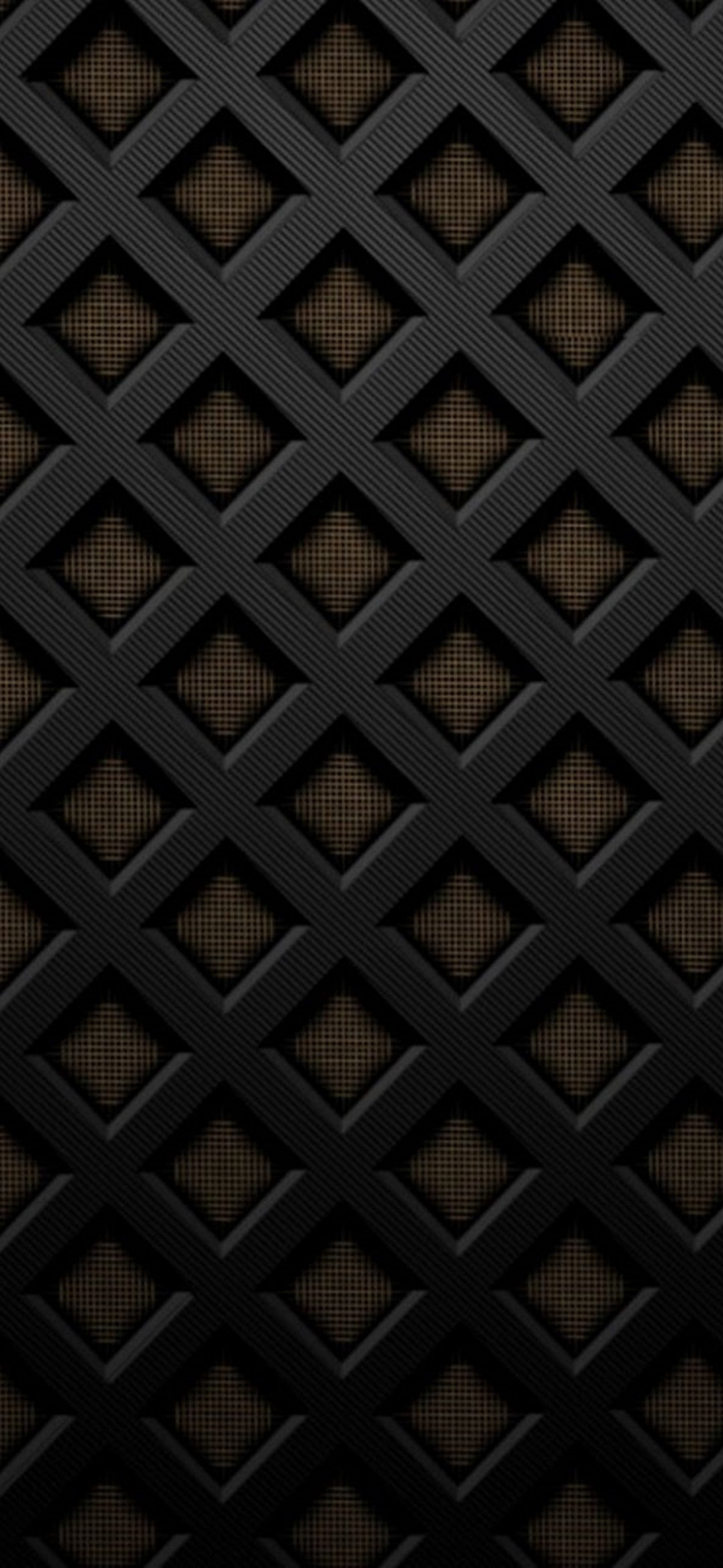Black Brown Rhombus Grid Redmi 9t Android 壁紙 待ち受け スマラン