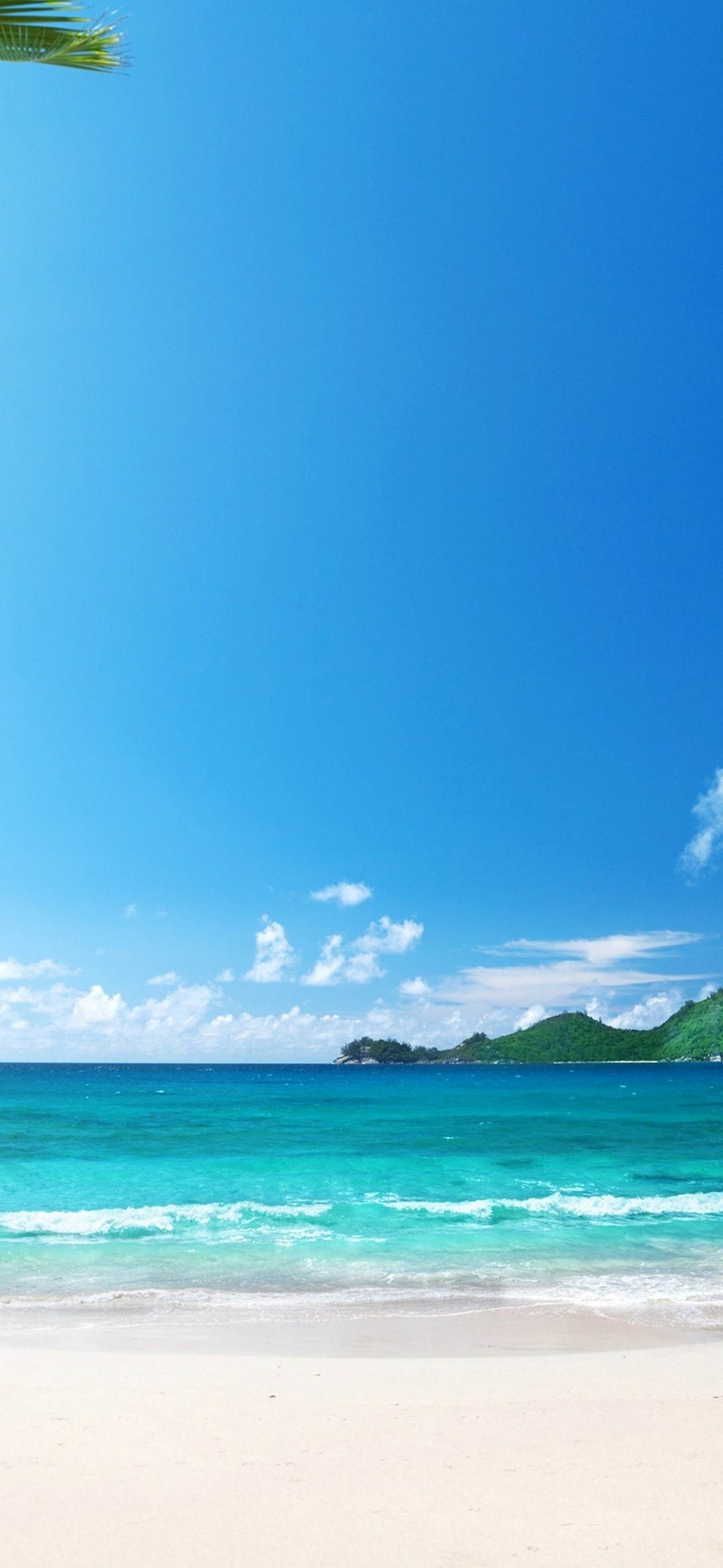 真夏の海と白い砂浜 Galaxy A30 Android 壁紙 待ち受け スマラン