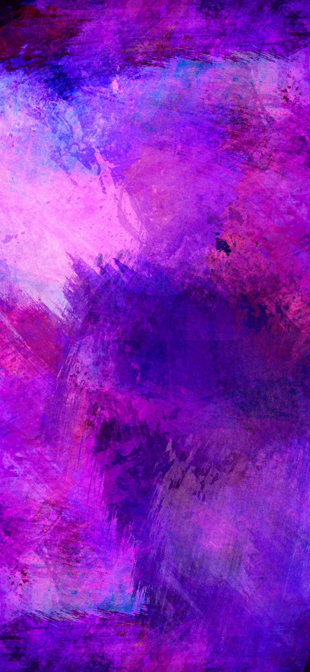 濃淡のある紫の絵の具のベタ塗り Iphone 12 Mini スマホ壁紙 待ち受け スマラン