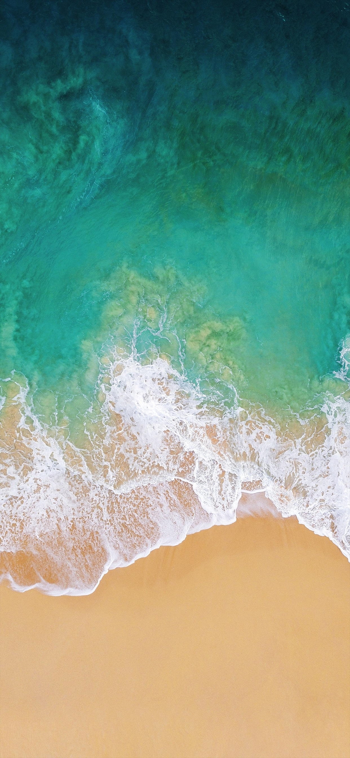 俯瞰視点のエメラルドの綺麗な海 Iphone 12 Pro スマホ壁紙 待ち受け スマラン
