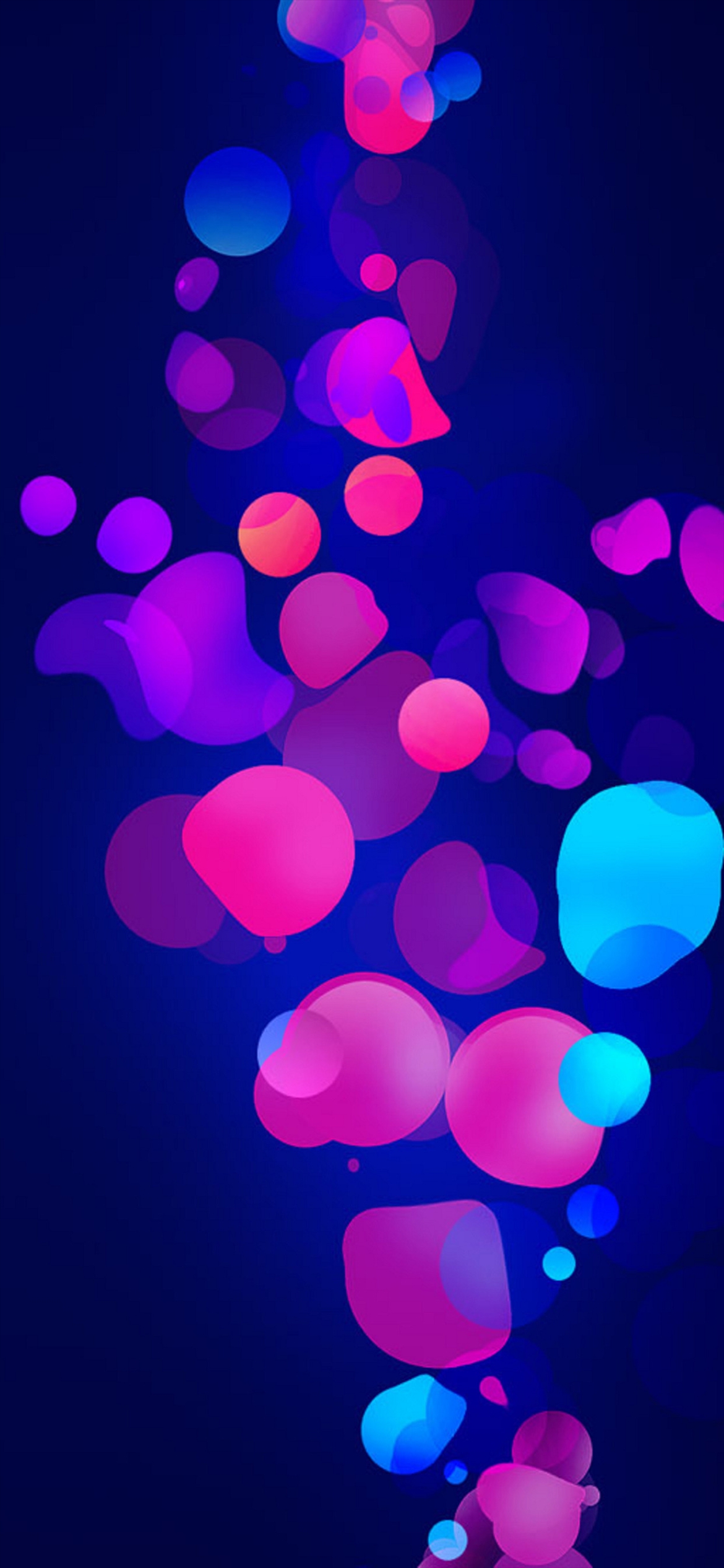 ピンク 紫 水色の綺麗な円 Iphone 12 Pro スマホ壁紙 待ち受け スマラン