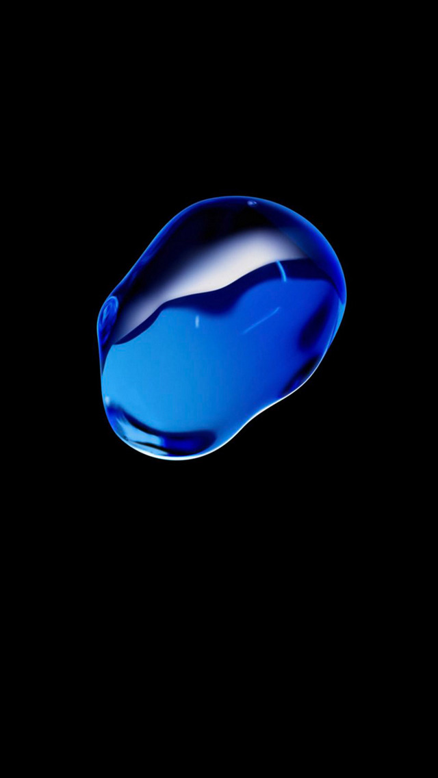 綺麗な青い水滴 Iphone 5 壁紙 待ち受け スマラン