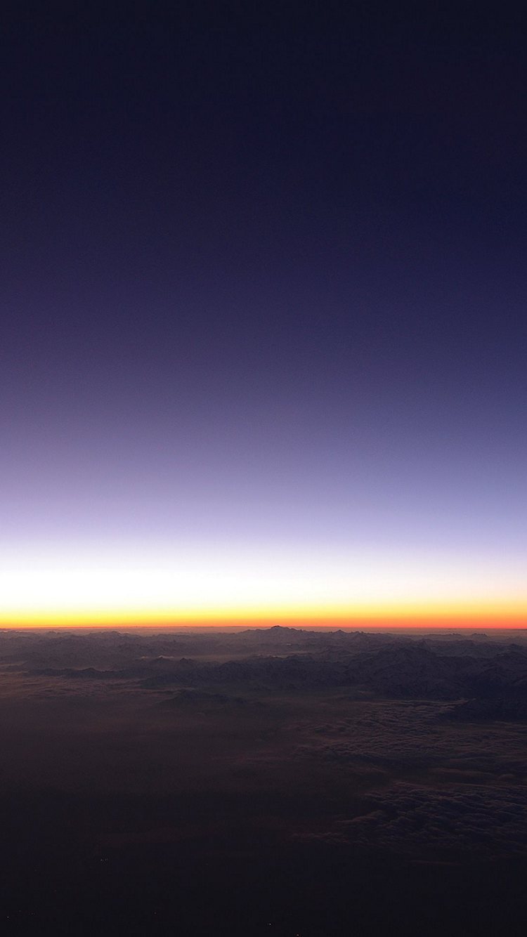 地平線と紫の空 Iphone 6s 壁紙 待ち受け スマラン