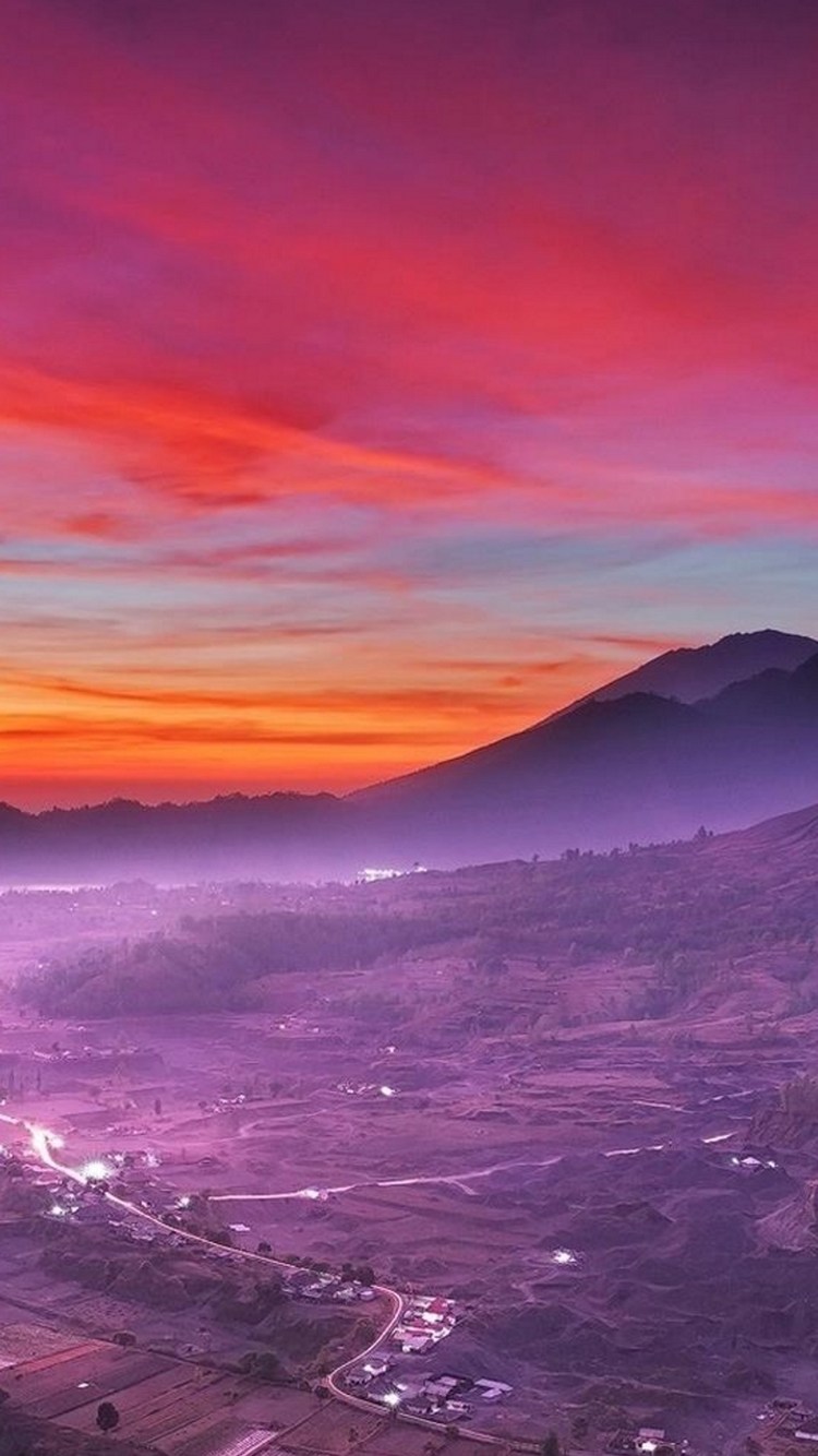 美麗な富士山と夕暮れ Iphone 6s 壁紙 待ち受け スマラン