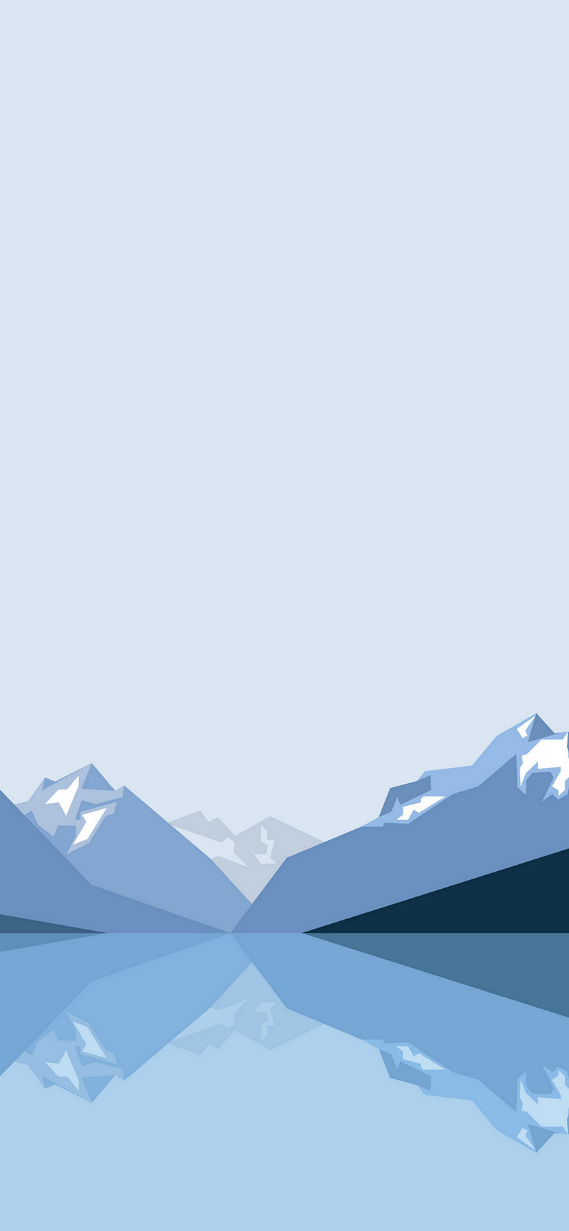 シンプルな山と空のイラスト Iphone 11 壁紙 待ち受け スマラン