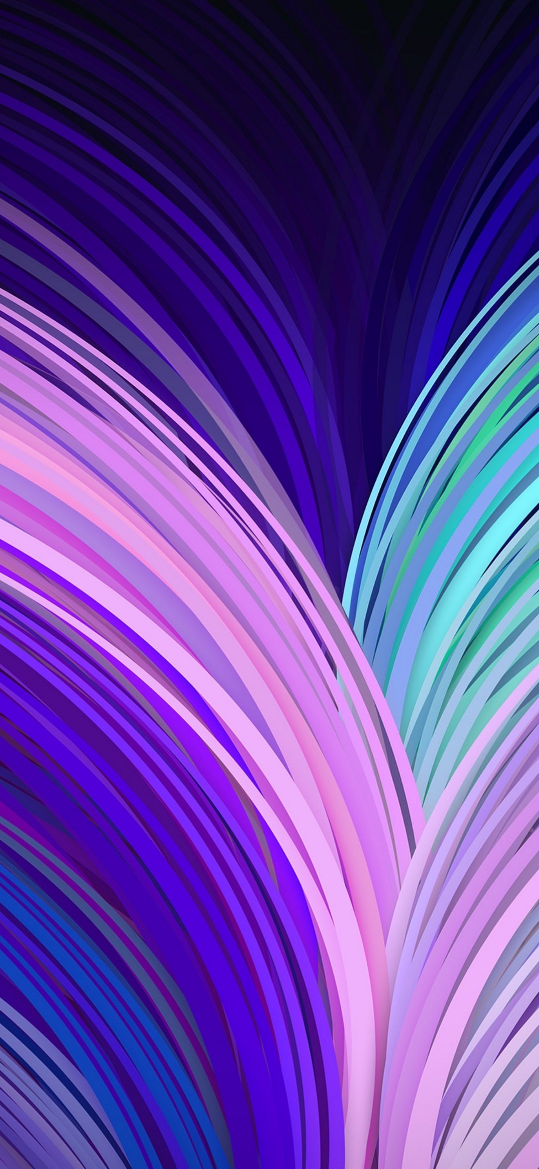 紫と青の無数の線 Redmi Note 9t Androidスマホ壁紙 待ち受け スマラン