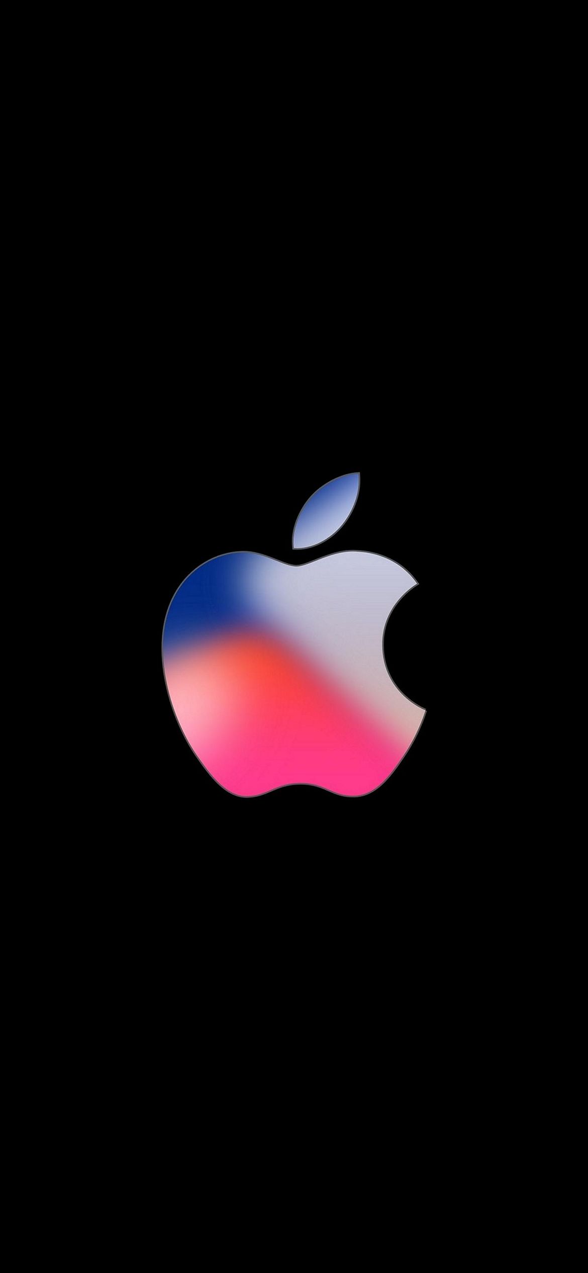ピンク 青のアップルのロゴマーク Iphone 12 壁紙 待ち受け Sumaran