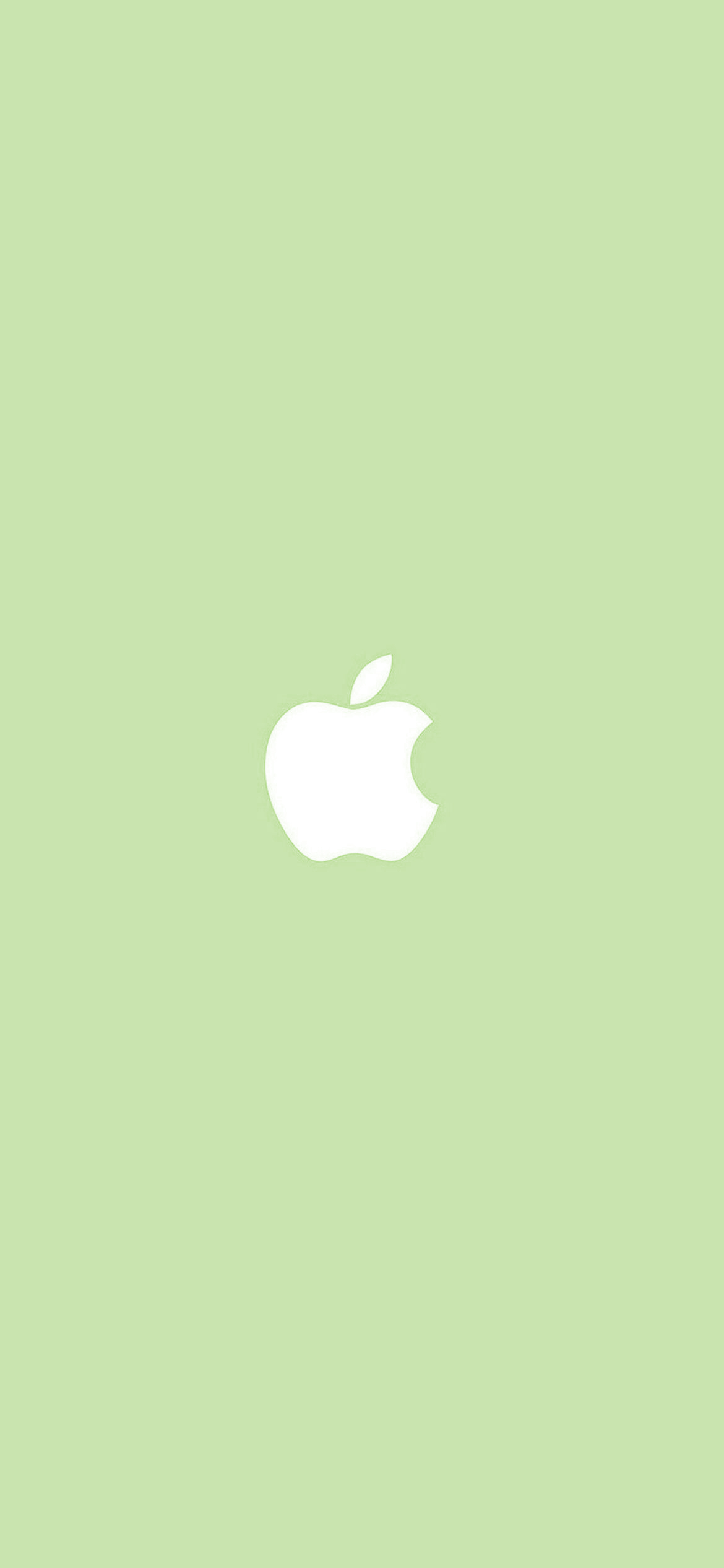 パステルカラー 緑 可愛いアップルのロゴマーク Iphone 12 Pro 壁紙 待ち受け スマラン