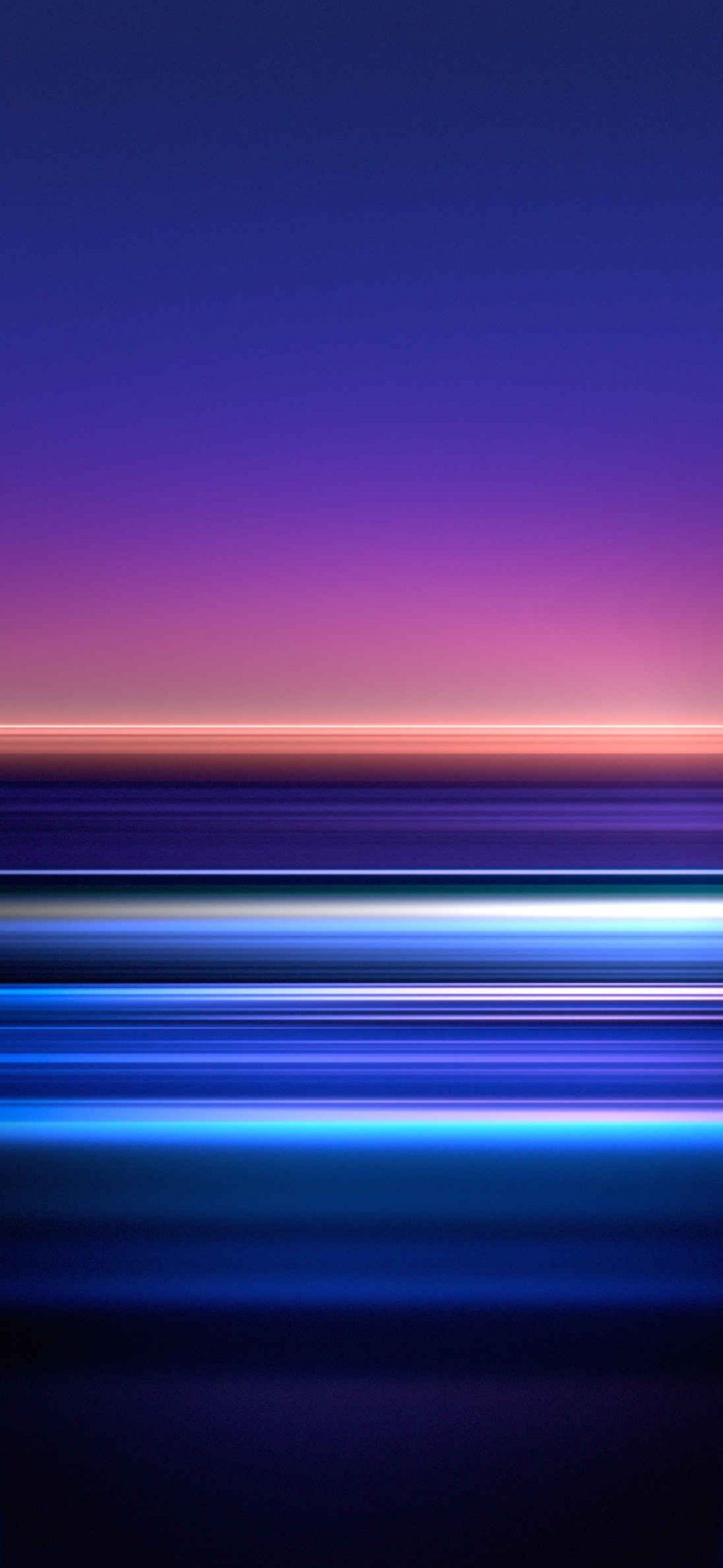 綺麗な紫 青の横のボーダー Google Pixel 5 Android 壁紙 待ち受け スマラン