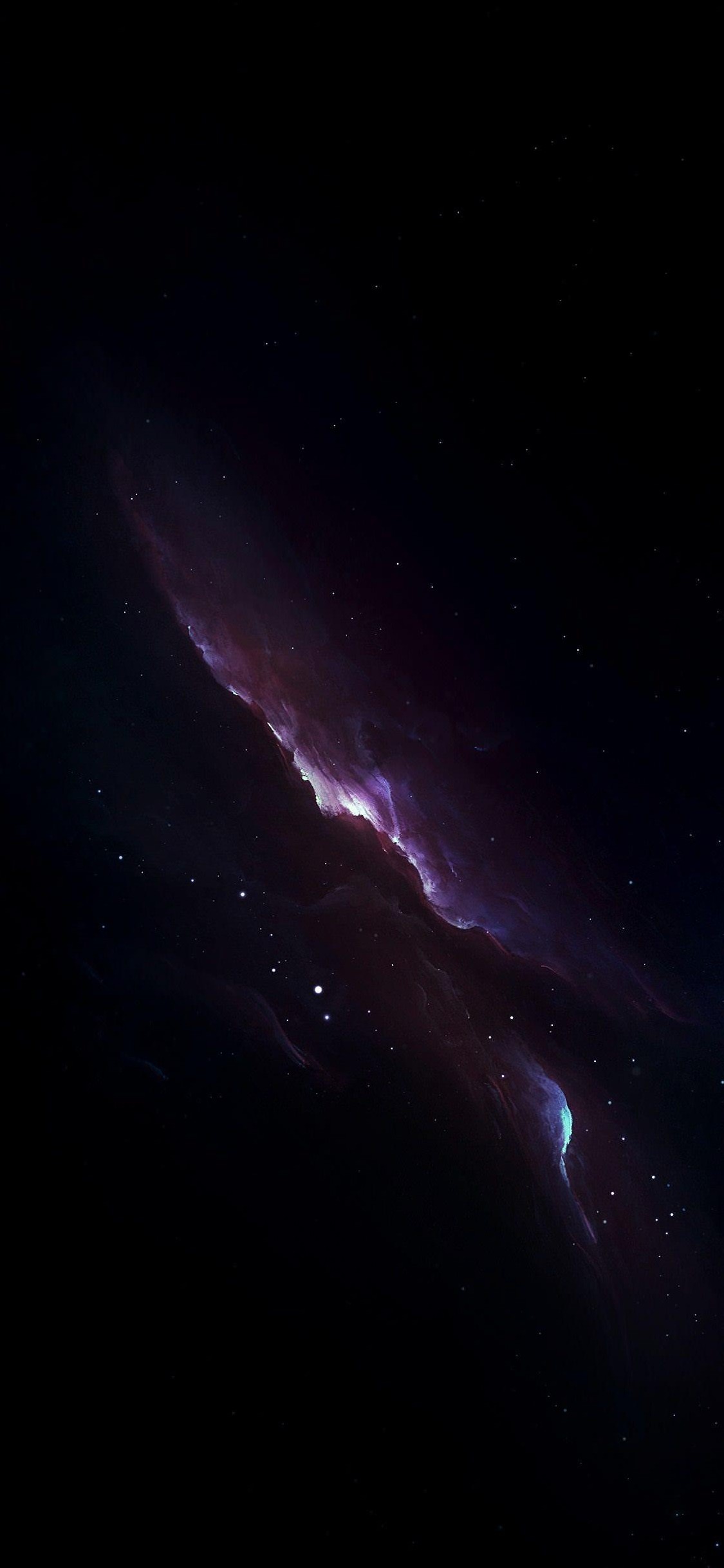 綺麗な宇宙 紫のネビュラ Iphone X スマホ壁紙 待ち受け スマラン