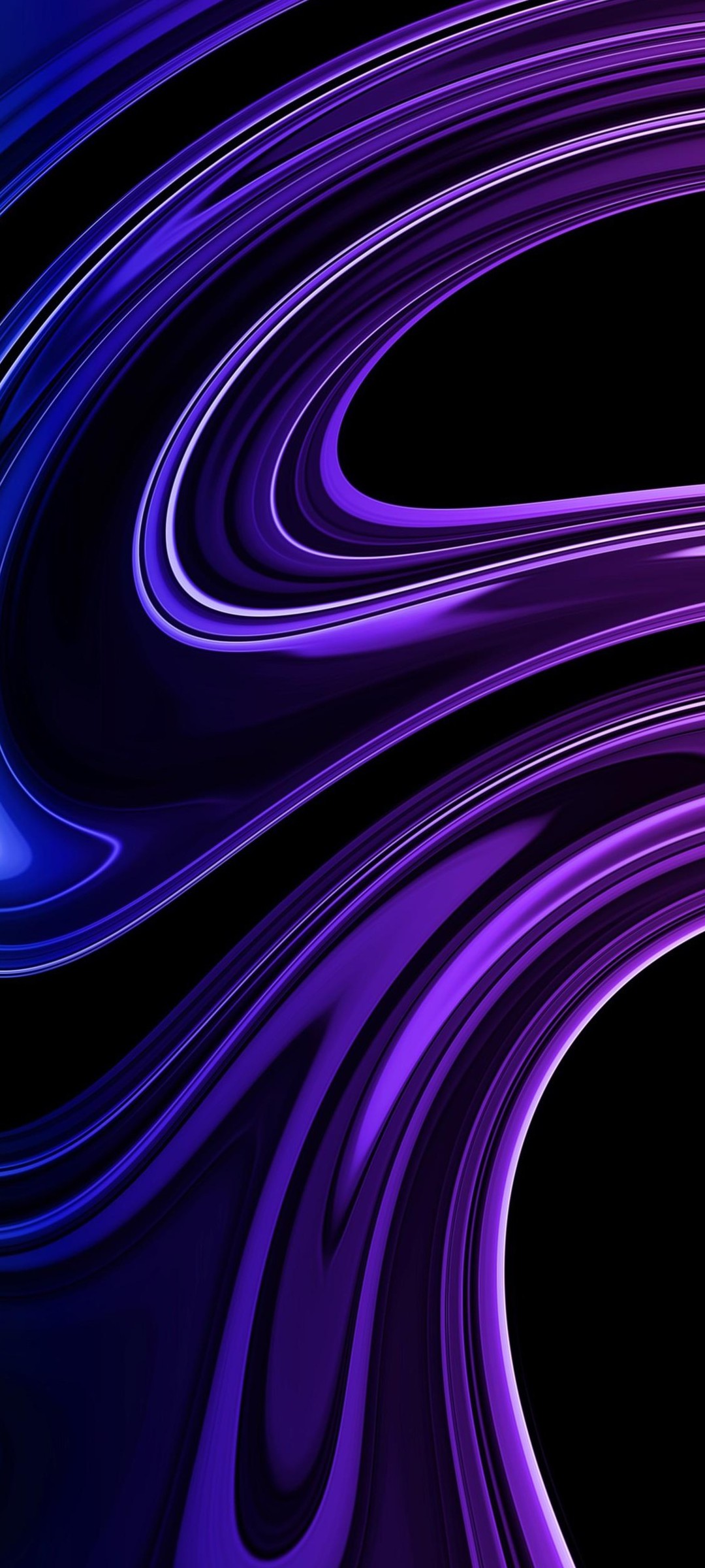 うねるような綺麗な紫のテクスチャー Oppo Reno5 A Androidスマホ壁紙 待ち受け スマラン