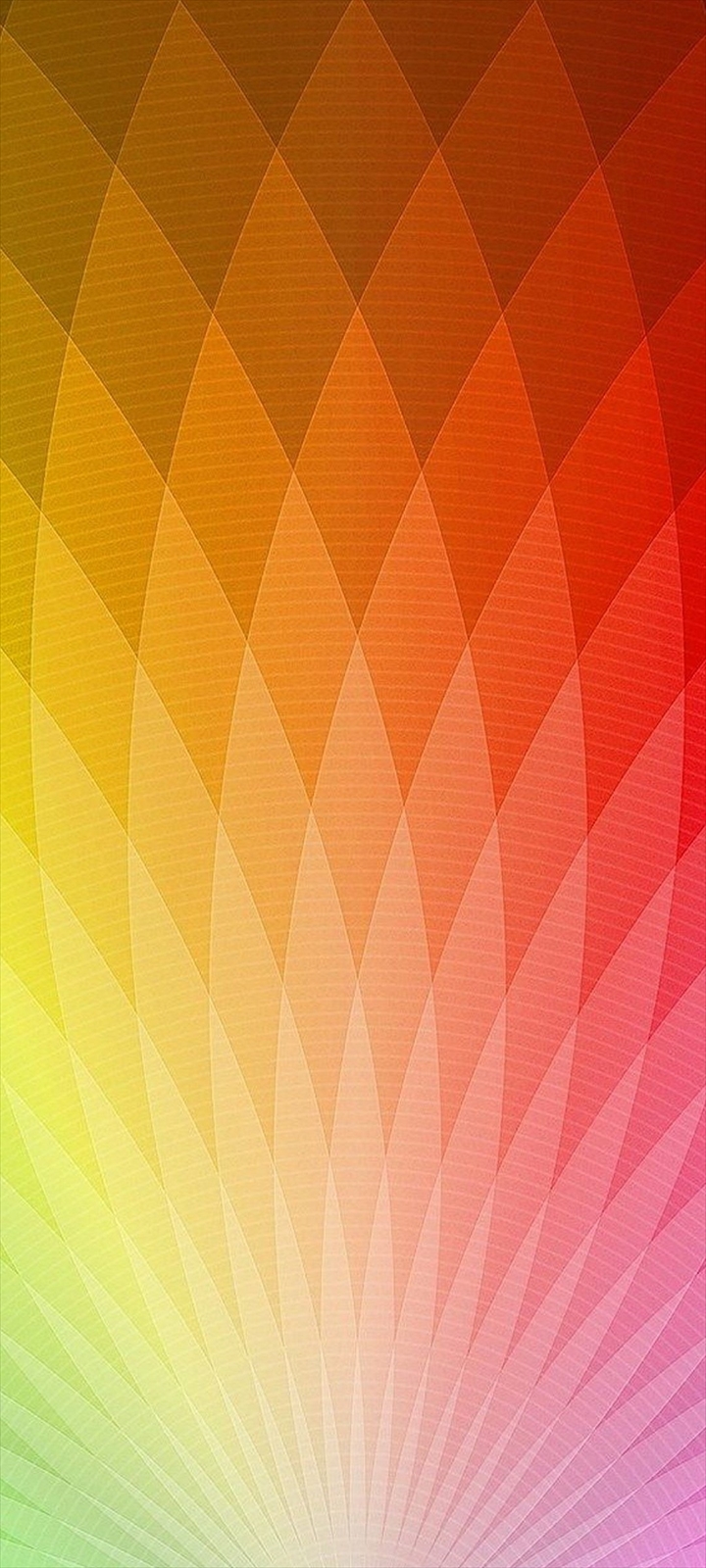 赤 緑 黄色 オレンジの放射状のグラデーション Moto G30 Androidスマホ壁紙 待ち受け スマラン