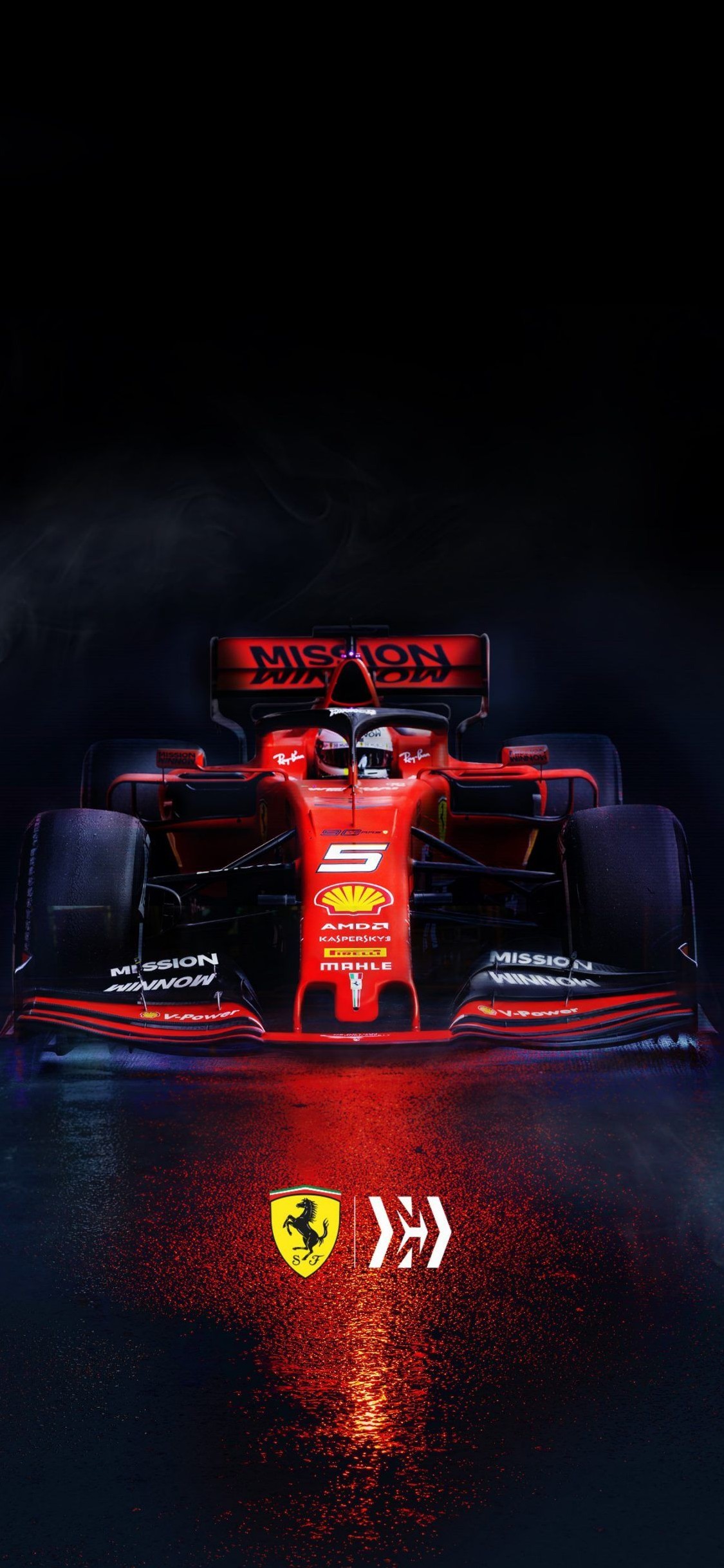 F1 赤いフェラーリ Iphone 11 Pro スマホ壁紙 待ち受け スマラン