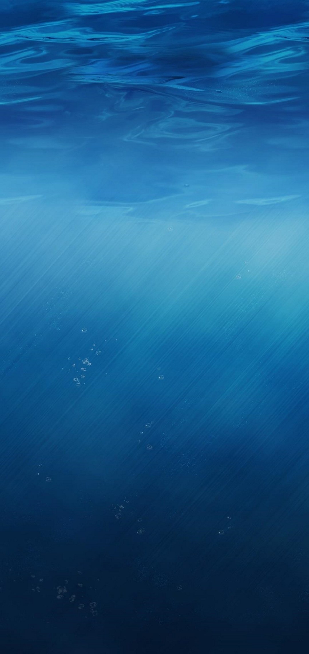 綺麗な青い海 水泡 Zenfone Max Pro M2 Androidスマホ壁紙 待ち受け スマラン