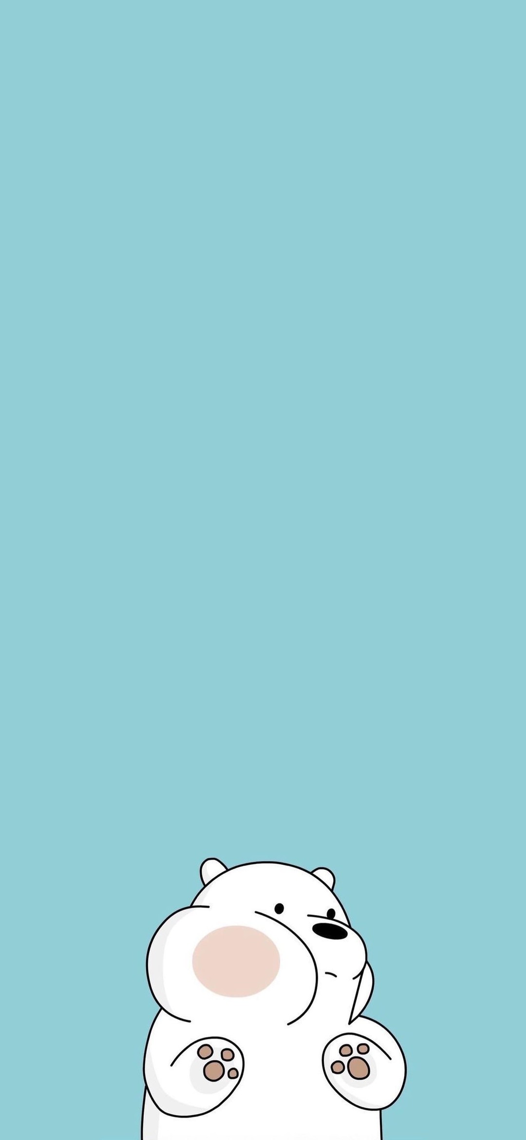 可愛いシロクマ 絵 Redmi Note 9t Androidスマホ壁紙 待ち受け スマラン