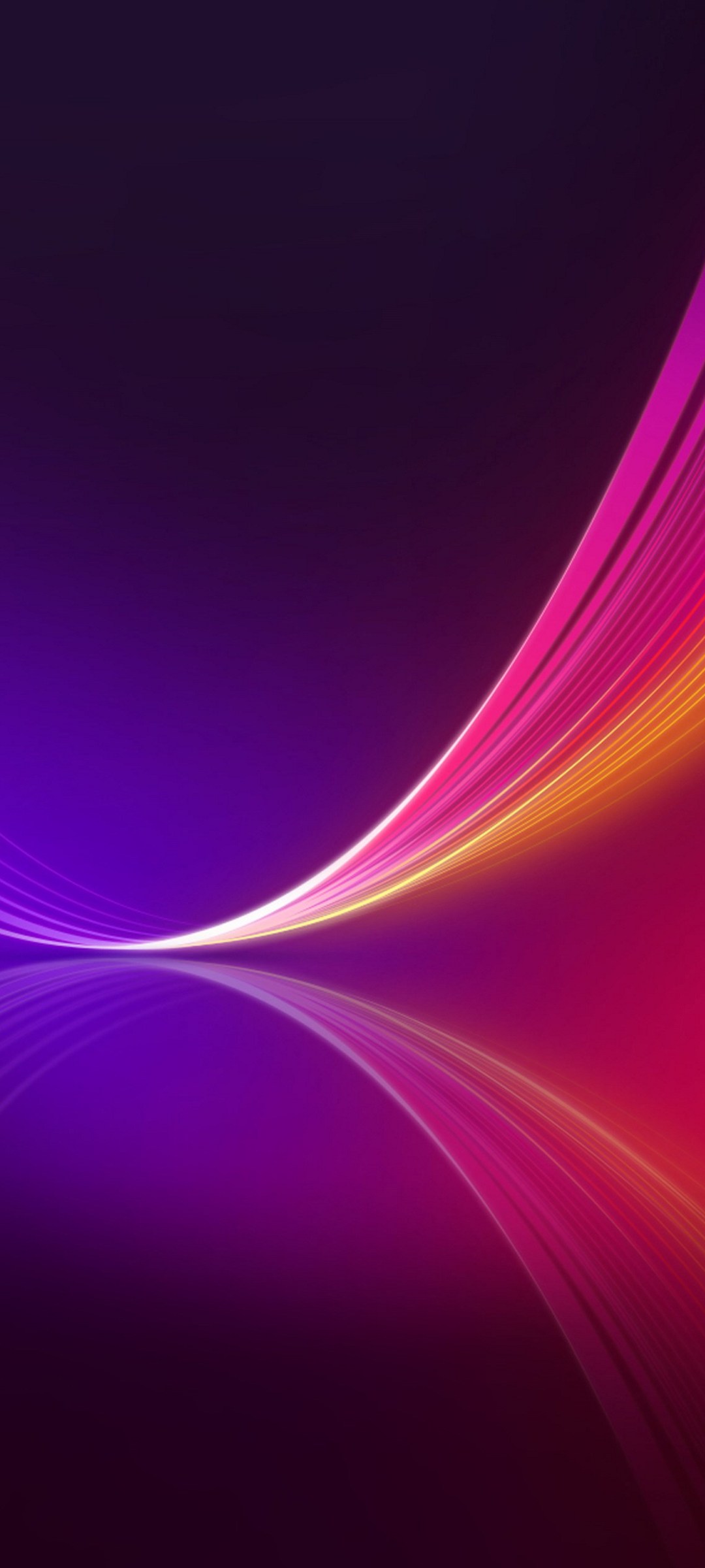紫 ピンク 黄色の光る線 Oppo Reno3 5g Androidスマホ壁紙 待ち受け スマラン