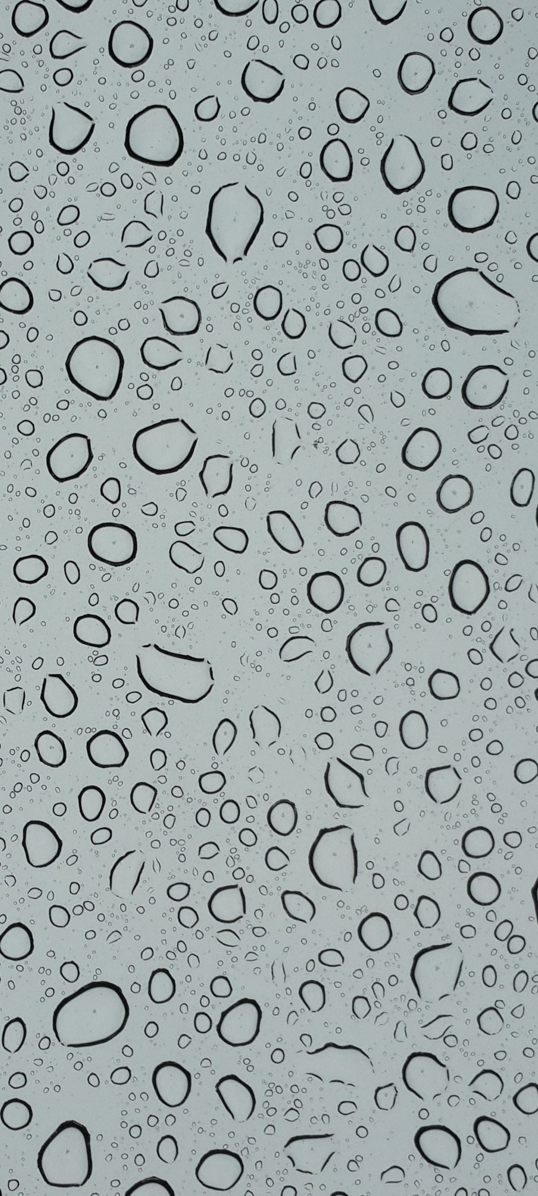 水滴のついた透明のガラス Oppo Reno3 A Androidスマホ壁紙 待ち受け スマラン