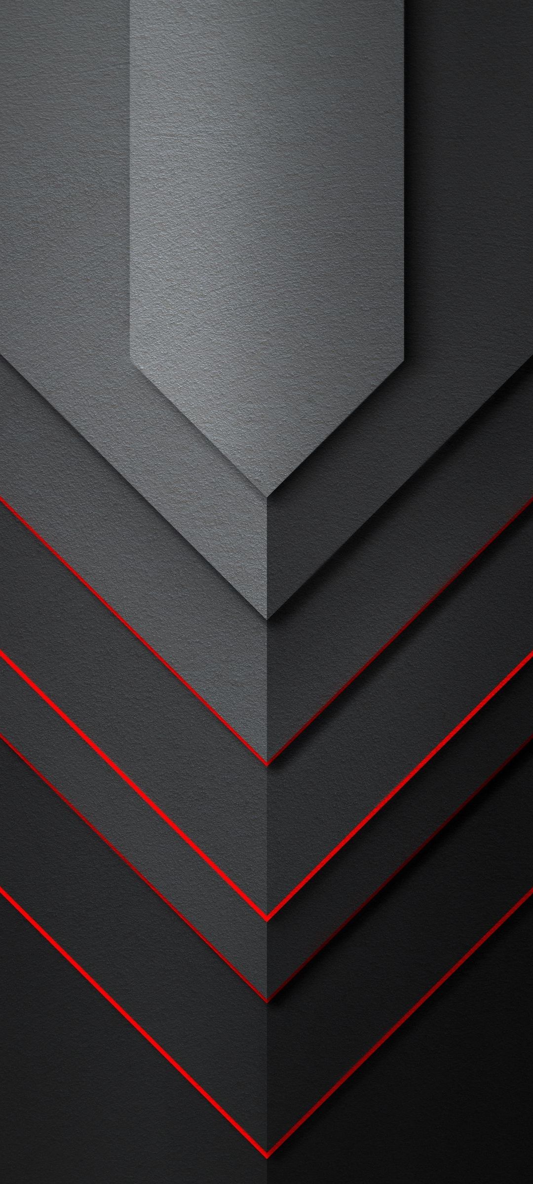 黒の矢印 赤の縁 Zenfone 7 Pro Androidスマホ壁紙 待ち受け スマラン