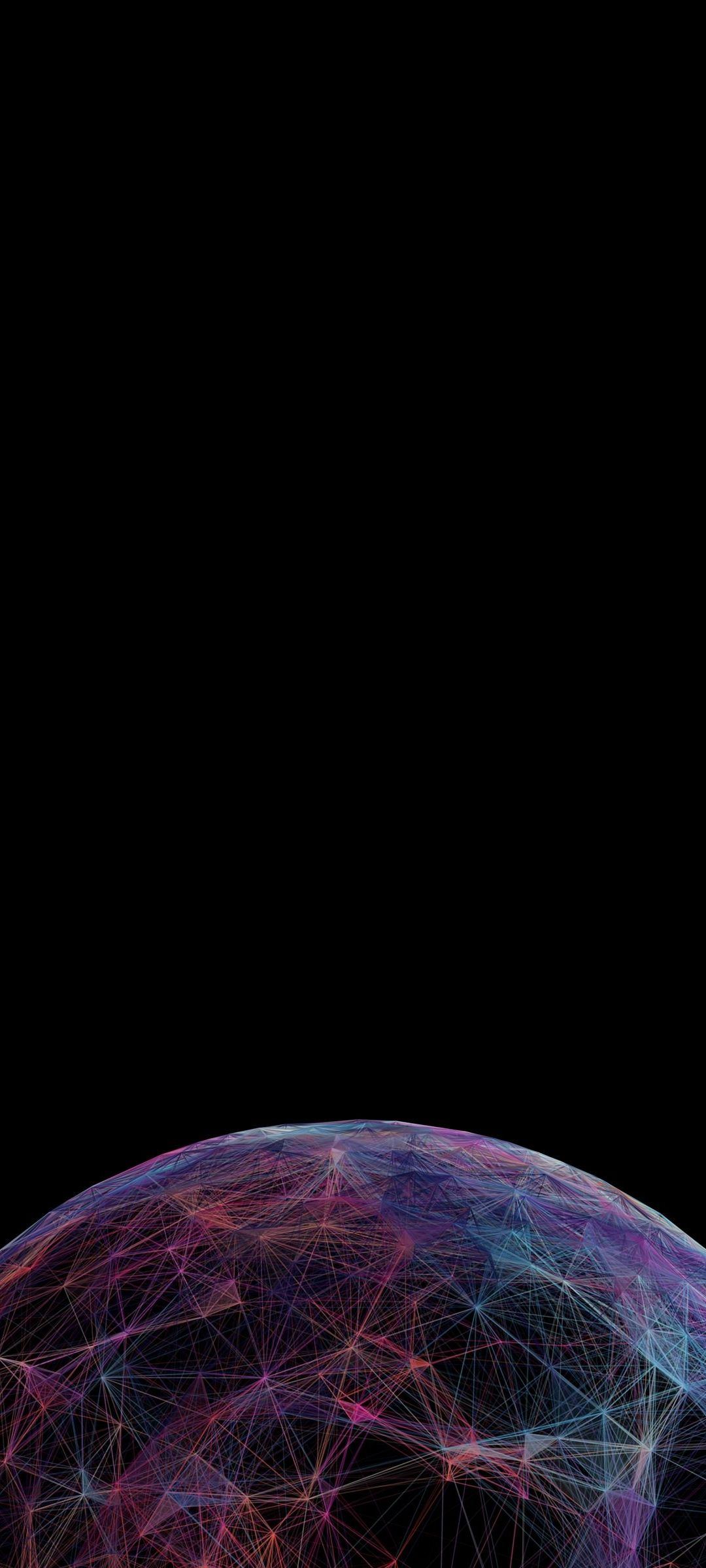 カラフルな惑星 ポリゴン Redmi Note 9s Androidスマホ壁紙 待ち受け スマラン