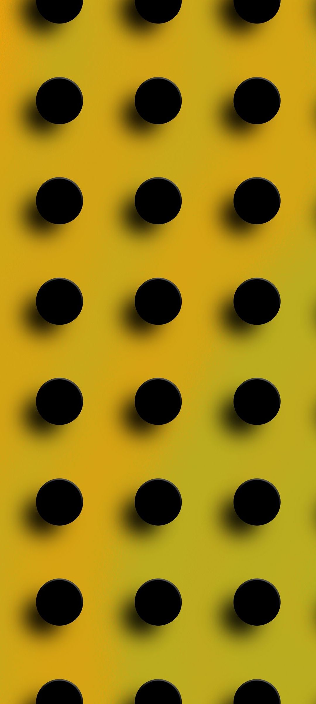 黄色の背景 黒の円 Oppo Reno5 A Androidスマホ壁紙 待ち受け スマラン