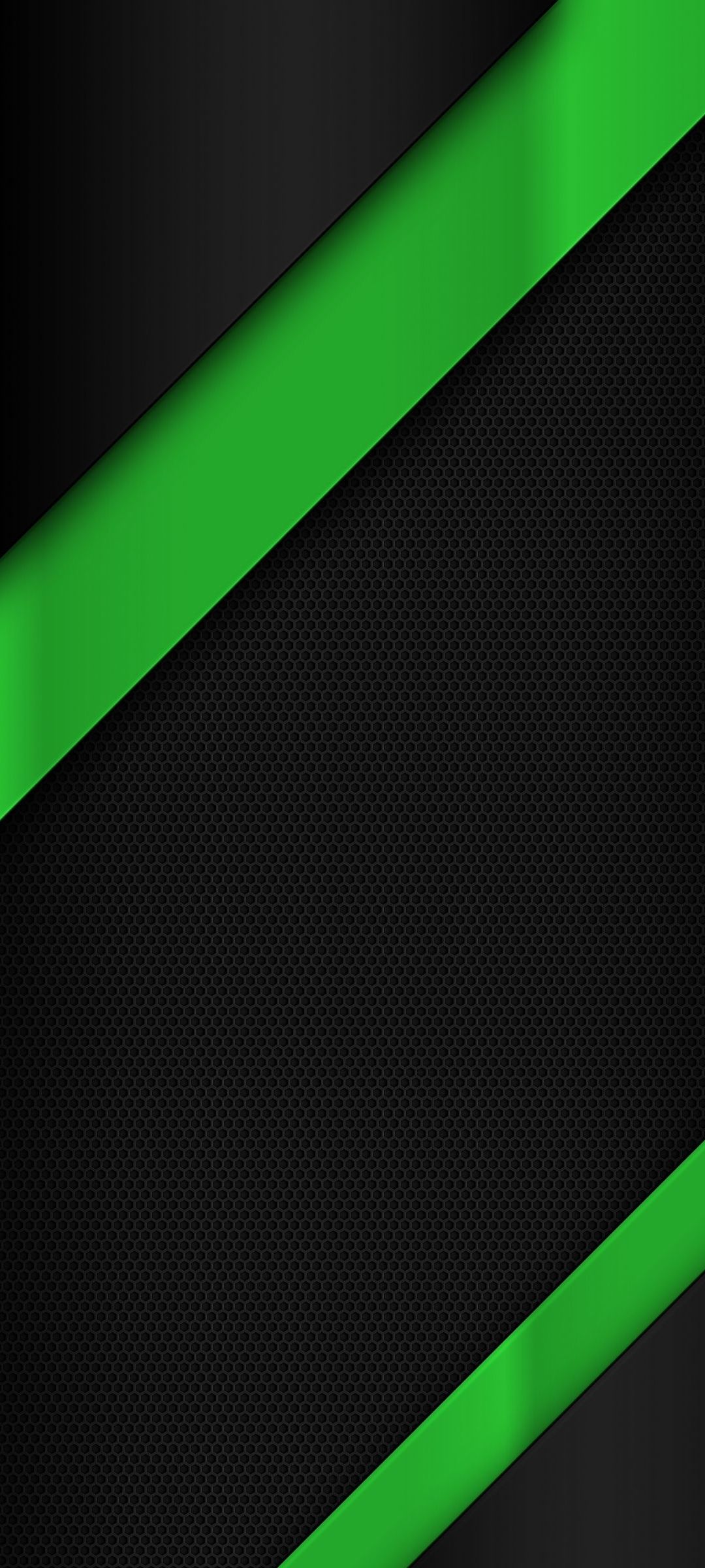 黒の背景 緑の線 Zenfone 7 Androidスマホ壁紙 待ち受け スマラン