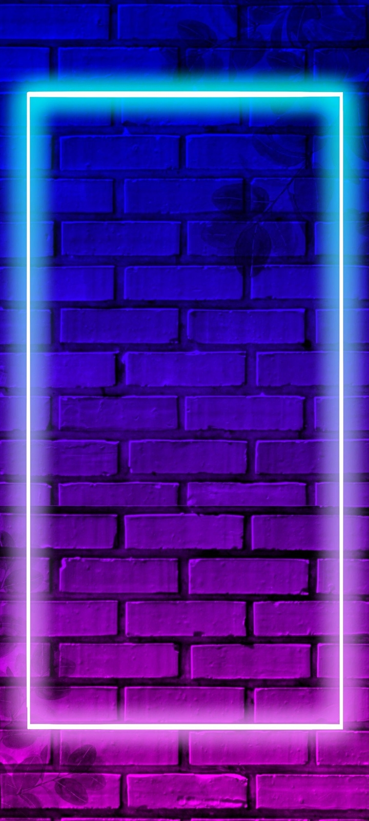 水色 紫の光る枠 ブロック Galaxy A32 5g 壁紙 待ち受け スマラン