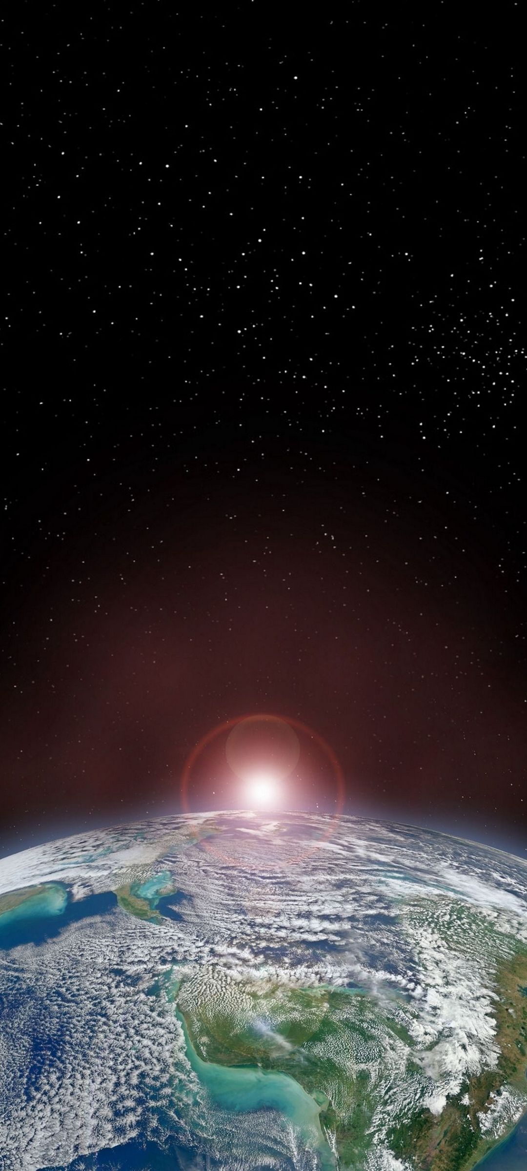 夜 銀河 地球 Oppo 3 Androidスマホ壁紙 待ち受け スマラン